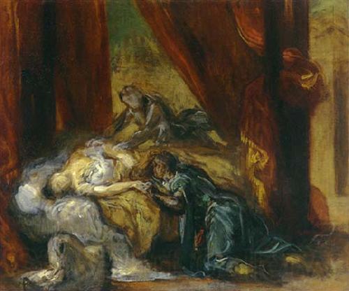 Eugene Delacroix The Death of Desdemona